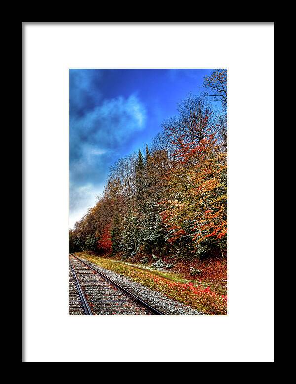 Hdr Framed Print featuring the photograph Early Snow by David Patterson