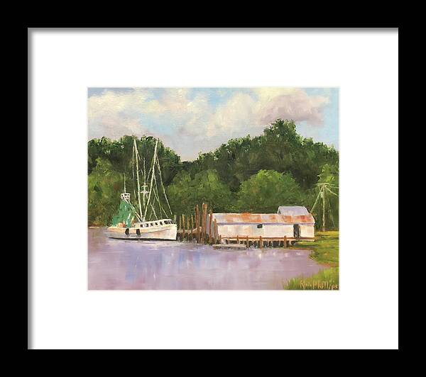 Shrimp Framed Print featuring the painting East Coast Seafood Company by Rosie Phillips
