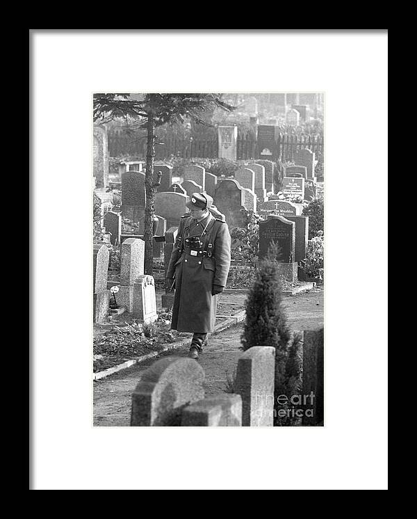 People Framed Print featuring the photograph East German Guard by Bettmann