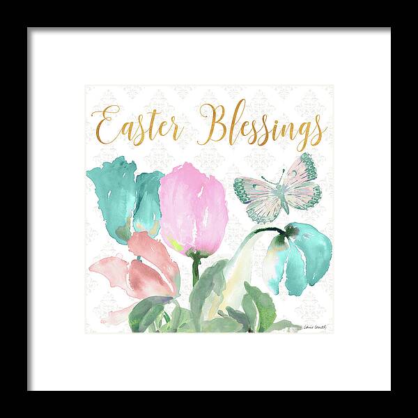 Easter Framed Print featuring the mixed media Easter Blessings by Lanie Loreth