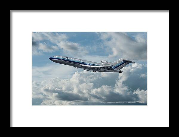 Eastern Airlines Framed Print featuring the photograph Eastern Airlines Boeing 727 by Erik Simonsen