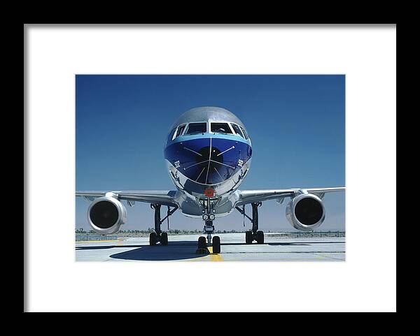 Eastern Airlines Framed Print featuring the photograph Eastern Boeing 757-225 Waiting to Fly by Erik Simonsen