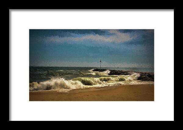 Nautical Framed Print featuring the photograph Eastern Jetty by Cathy Kovarik