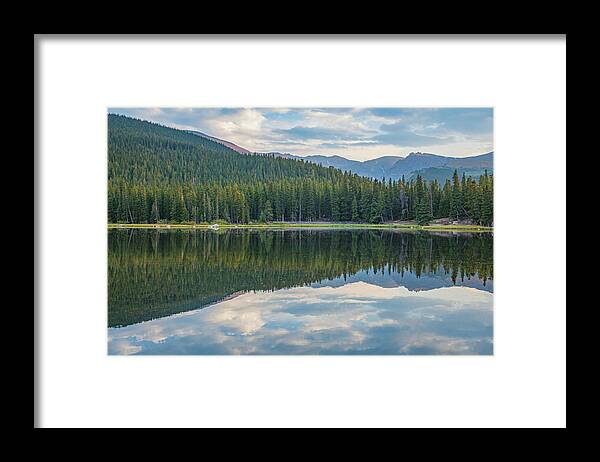 Alhann Framed Print featuring the photograph Echo Lake Reflection by Al Hann