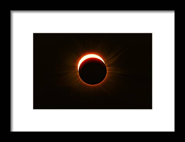 Solar Framed Print featuring the photograph Eclipse 2017 by Matt Anderson