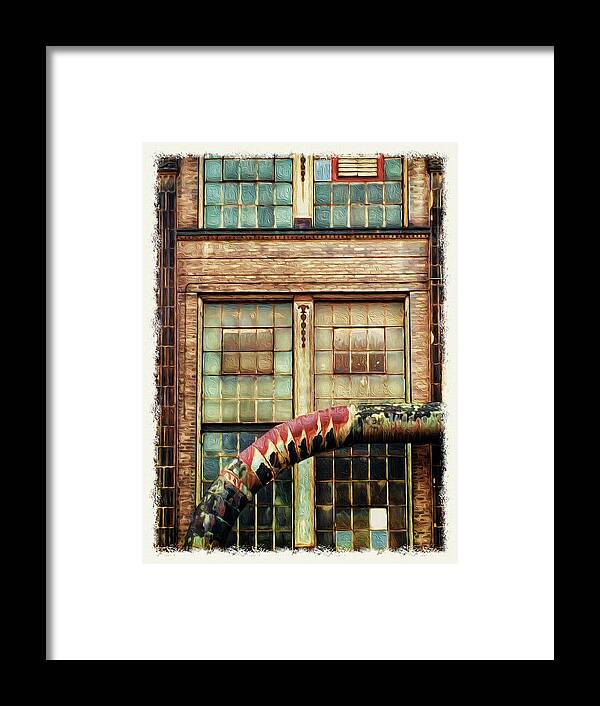 Warehouse Framed Print featuring the photograph Ediface by Peggy Dietz