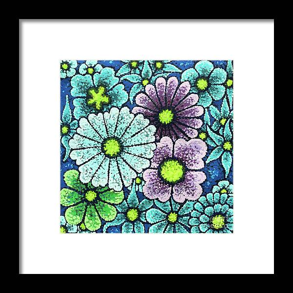 Floral Framed Print featuring the painting Efflorescent 2 by Amy E Fraser