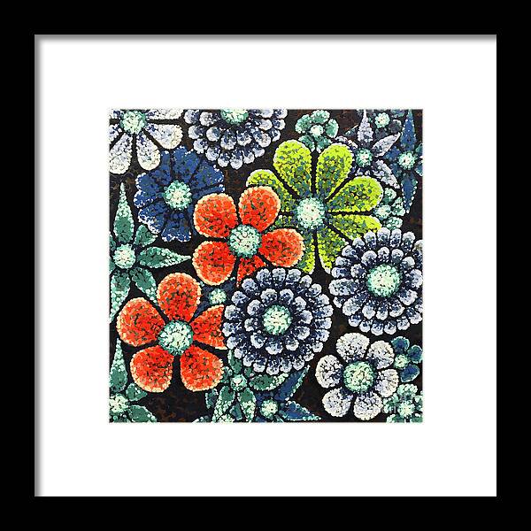 Floral Framed Print featuring the painting Efflorescent 3 by Amy E Fraser