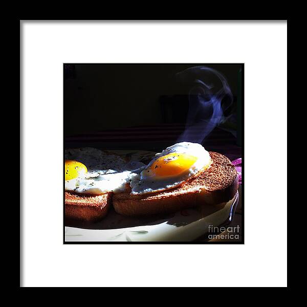 Food Framed Print featuring the photograph Eggstreamly Hot by Frank J Casella