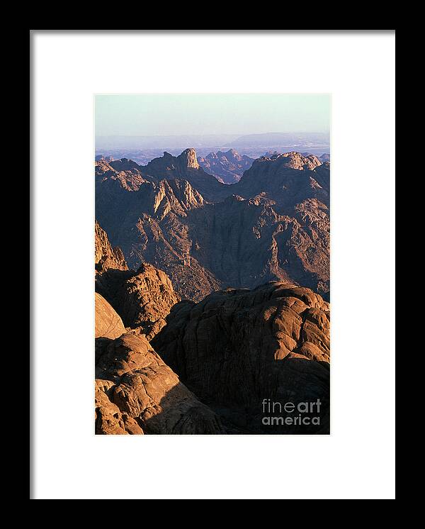 Scenics Framed Print featuring the photograph Egypt, Sinai Peninsula, Mountains, View by Sylvester Adams