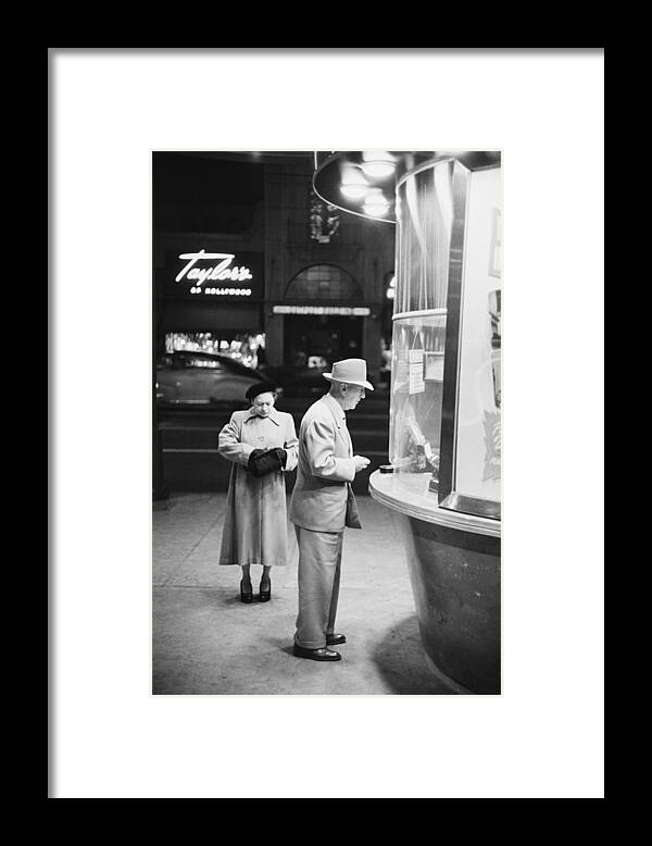 Hollywood Boulevard Framed Print featuring the photograph Egyptian Theater by Kurt Hutton