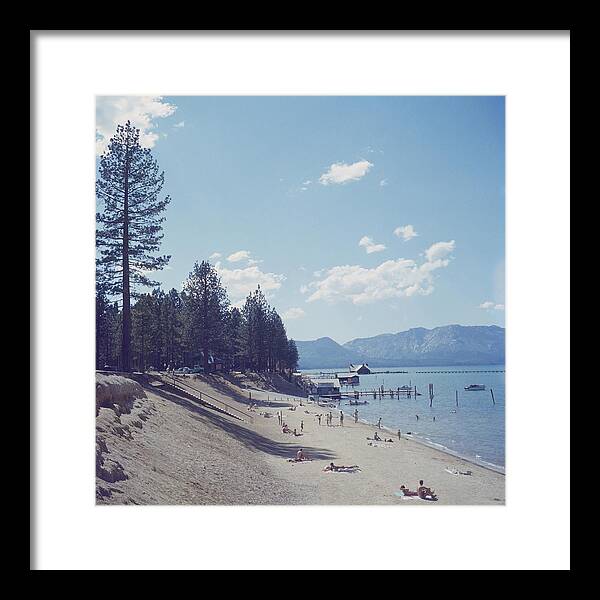 People Framed Print featuring the photograph El Dorado Beach by Slim Aarons