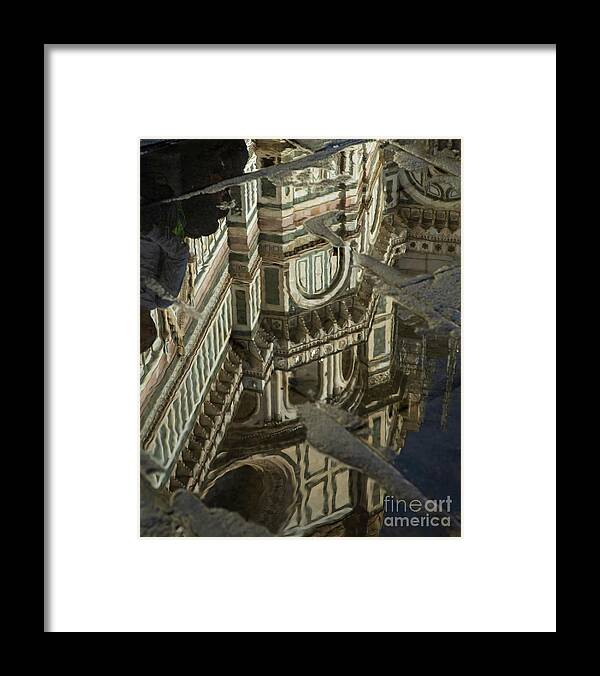 Wayne Moran Photography Framed Print featuring the photograph el Duomo The Florence Italy Cathedral Reflections by Wayne Moran