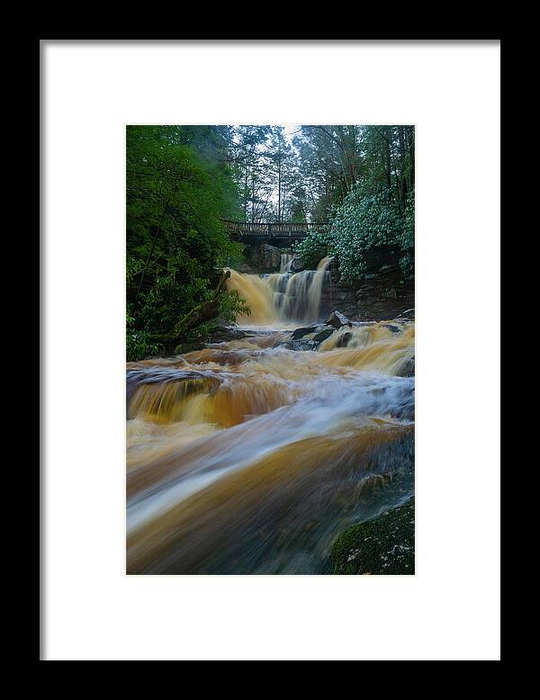 Blackwater Falls State Park Framed Print featuring the photograph Elakala Falls-1 by Jason Funk