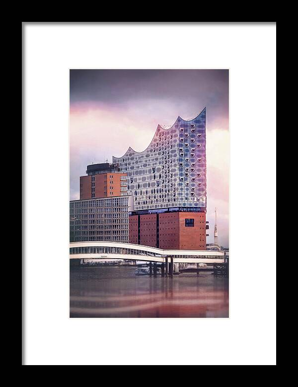 Hamburg Framed Print featuring the photograph Elbphilharmonie Hamburg Germany by Carol Japp