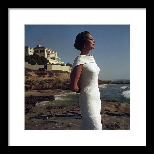 California Framed Print featuring the photograph Elegance On The Beach by Slim Aarons