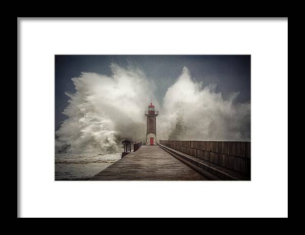Lighthouse Framed Print featuring the photograph Elements #5 by Marco Faria