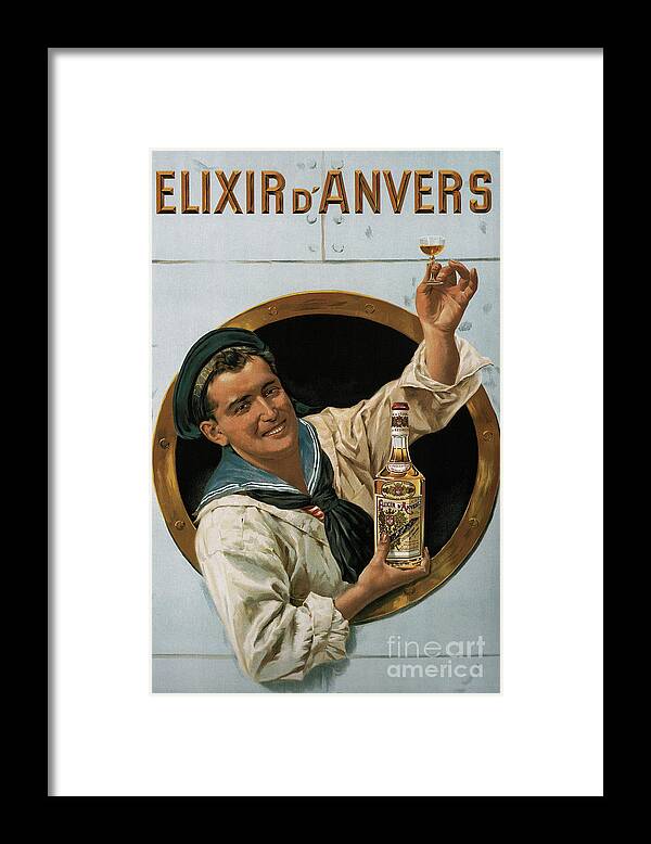 Rubbing Alcohol Framed Print featuring the drawing Elixir Danvers, 1906. From A Private by Heritage Images