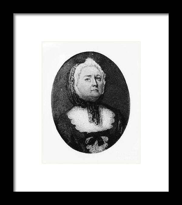 Oliver Cromwell Framed Print featuring the drawing Elizabeth Cromwell, Mother Of Oliver by Print Collector