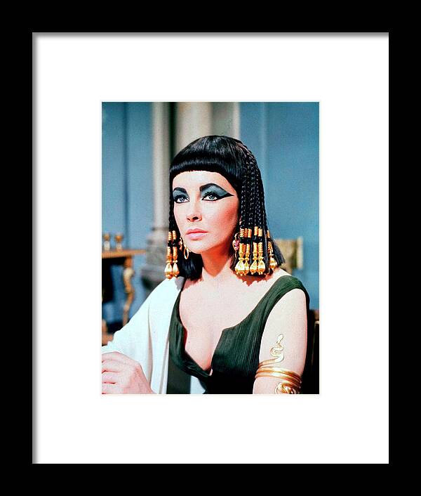 Elizabeth Taylor Framed Print featuring the photograph Elizabeth Taylor On The Film Set Of by Api