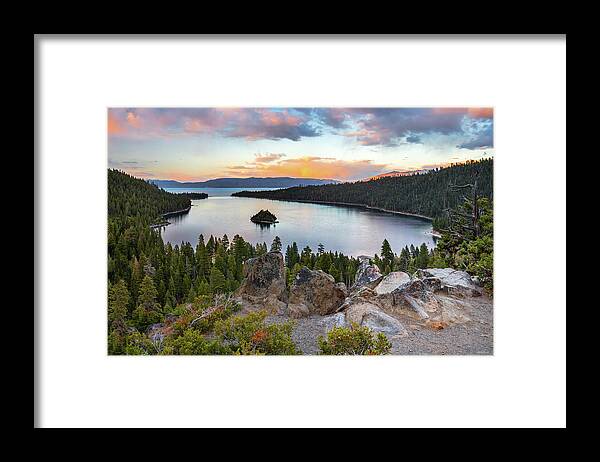 Bay Framed Print featuring the photograph Emerald Bay Lake Tahoe by Leland D Howard