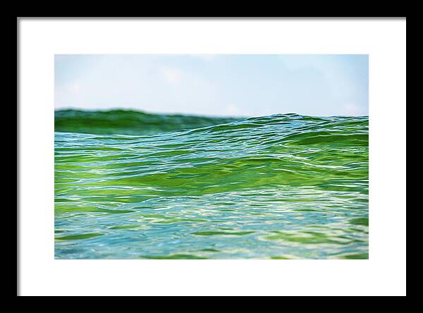 South Walton Framed Print featuring the photograph Emerald Wave by Kurt Lischka