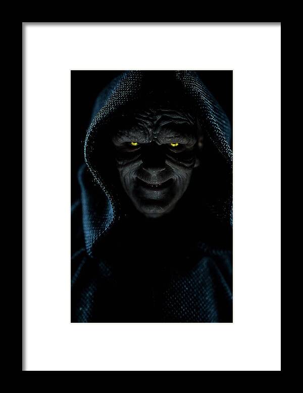 Star Wars Framed Print featuring the digital art Emperor Palpatine by Jeremy Guerin