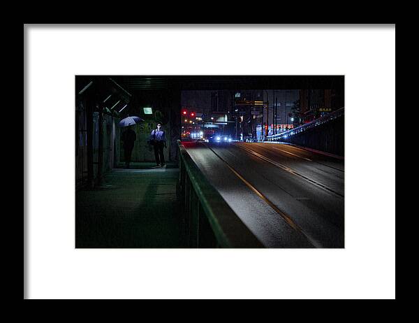 Night Framed Print featuring the photograph Encountered by Naoaki Miyamoto