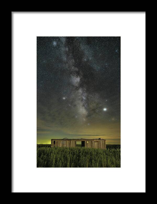 Milky Way Framed Print featuring the photograph End of the Line by James Clinich