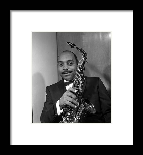 England Framed Print featuring the photograph England. 1960. A Portrait Of Saxophone by Popperfoto