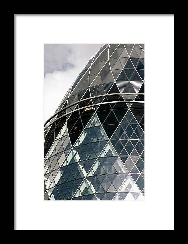 Outdoors Framed Print featuring the photograph England, London, Glass Window Pane by Andrew Holt