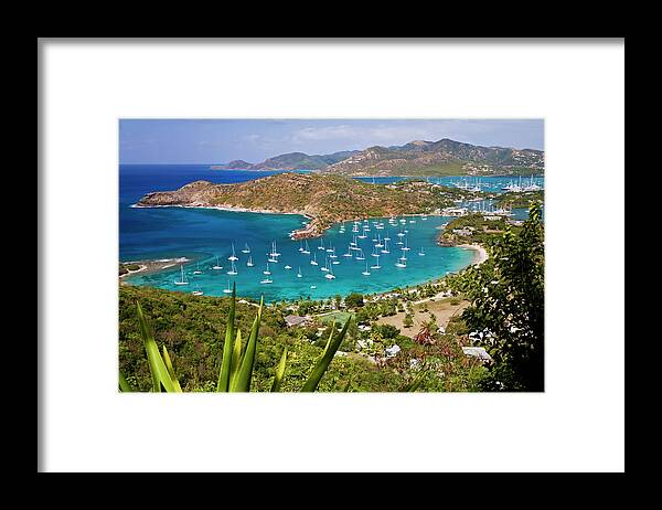 Water's Edge Framed Print featuring the photograph English Harbour, Antigua by Cworthy