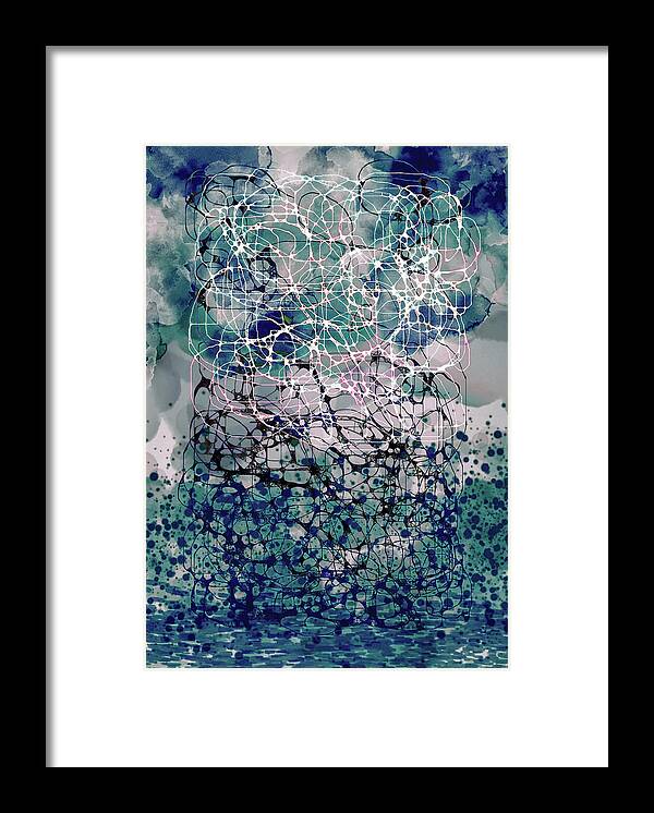 Landscape Framed Print featuring the digital art Entanglement by Alexandra Vusir
