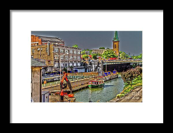 Erie Framed Print featuring the photograph Erie Canal at Lockport by William Norton