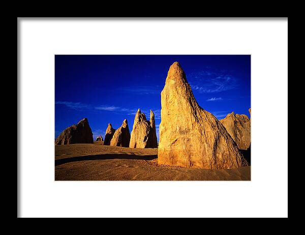 Toughness Framed Print featuring the photograph Eroded Rock Formations, Pinnacles by John Banagan