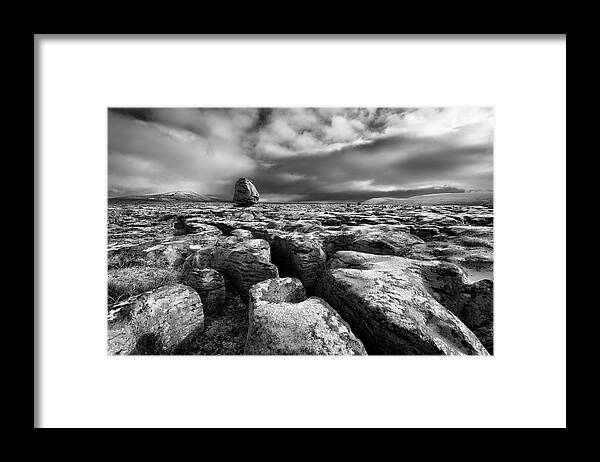 Yorkshire Framed Print featuring the photograph Erratic Boulders by Therion