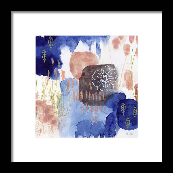 Abstract Framed Print featuring the painting Essence Of Life II by Laura Horn