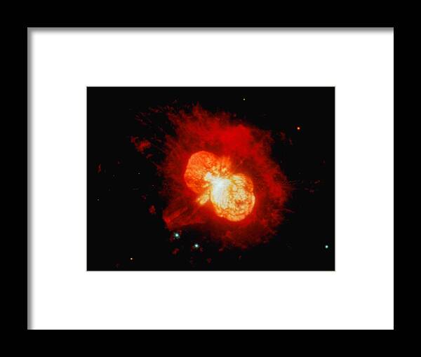 Black Color Framed Print featuring the photograph Eta Carinae Star On Brink Of Destruction by Gso Images