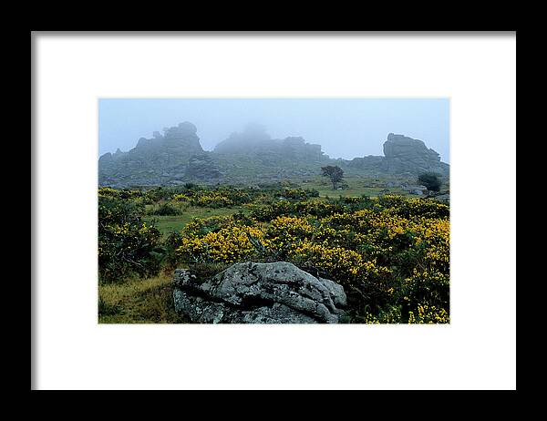 Ip_70204693 Framed Print featuring the photograph Europe, Great Britain, England, Devon, Dartmoor, Landscape Near Manaton by H.& D. Zielske