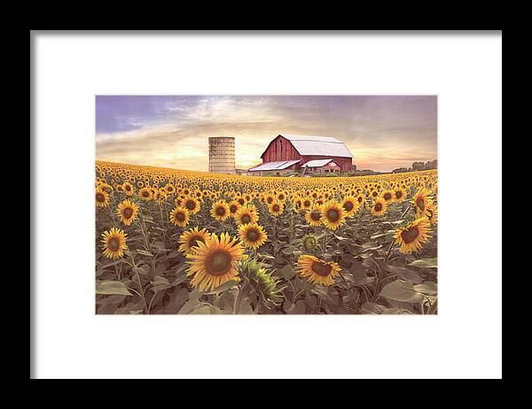 Barns Framed Print featuring the photograph Faces in Country Colors by Debra and Dave Vanderlaan