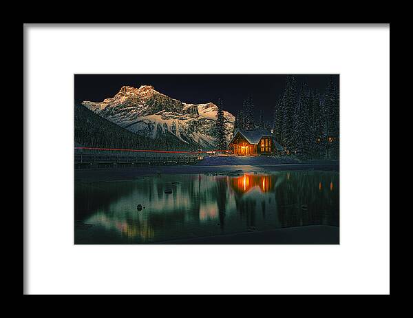 Winter Framed Print featuring the photograph Fairy Tale Villia by Bing Yu
