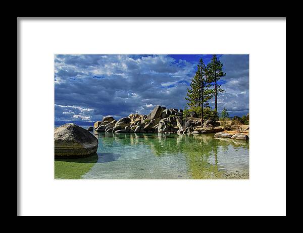 Sand Harbor Framed Print featuring the photograph Fall at Sand Harbor by Steph Gabler