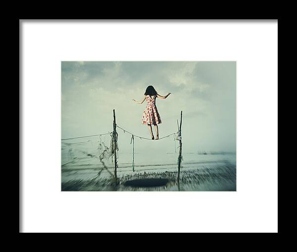 Montage Framed Print featuring the photograph Fall by Behzad Gholamdokht
