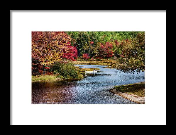 Landscape Framed Print featuring the photograph Fall colors in Baxter State Park by Jeff Folger