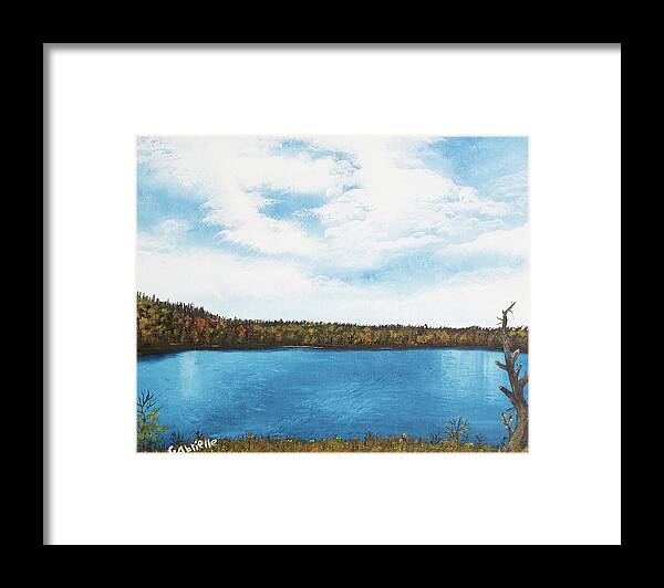 Landscape Framed Print featuring the painting Fall In Itasca by Gabrielle Munoz