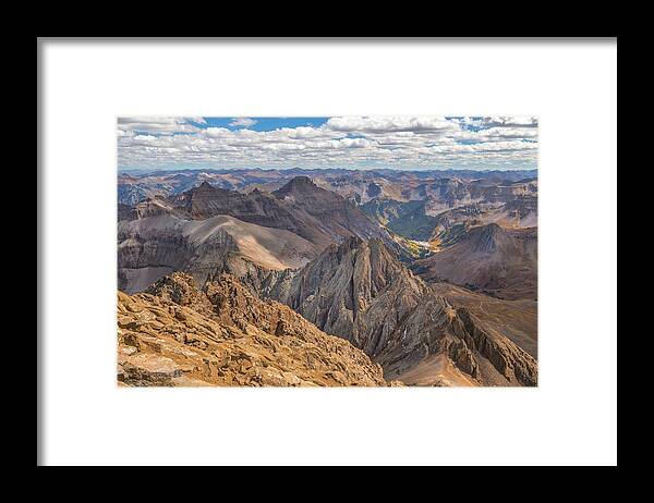 Mt Sneffels Framed Print featuring the photograph Fall in Love with the View by Jen Manganello