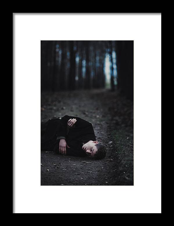 Man Framed Print featuring the photograph Fall by Magdalena Russocka