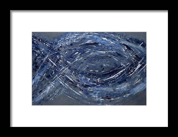 Abstract Expression Framed Print featuring the painting Family Ties by Angela Bushman
