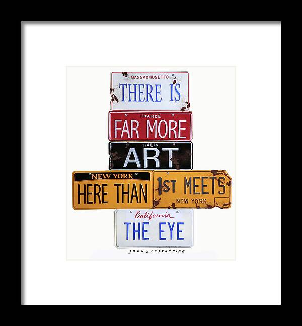 Far More Art Here Framed Print featuring the digital art Far More Art Here by Gregory Constantine