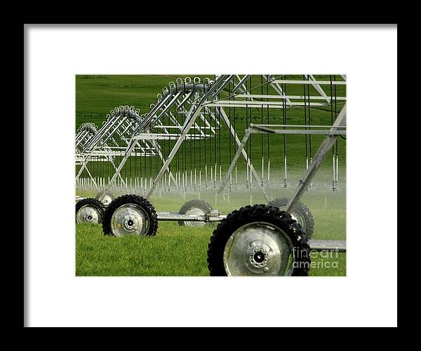 Montana Framed Print featuring the photograph Farm Irrigation by Terri Brewster